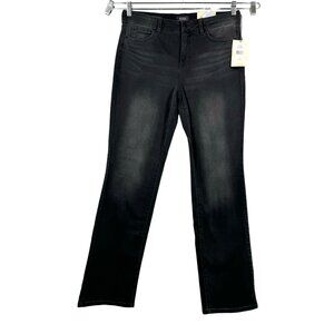 NYDJ Marilyn Straight jeans lift tuck charcoal grey lift tuck sz 12